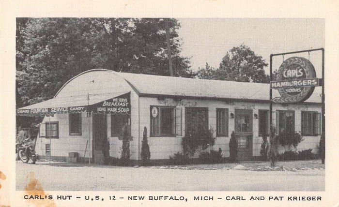 Carls Hut - Old Postcard